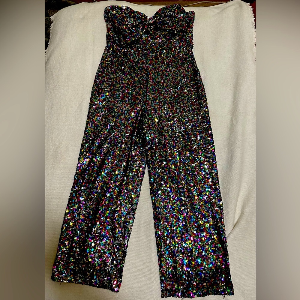Anthropologie Sparkle Jumpsuit